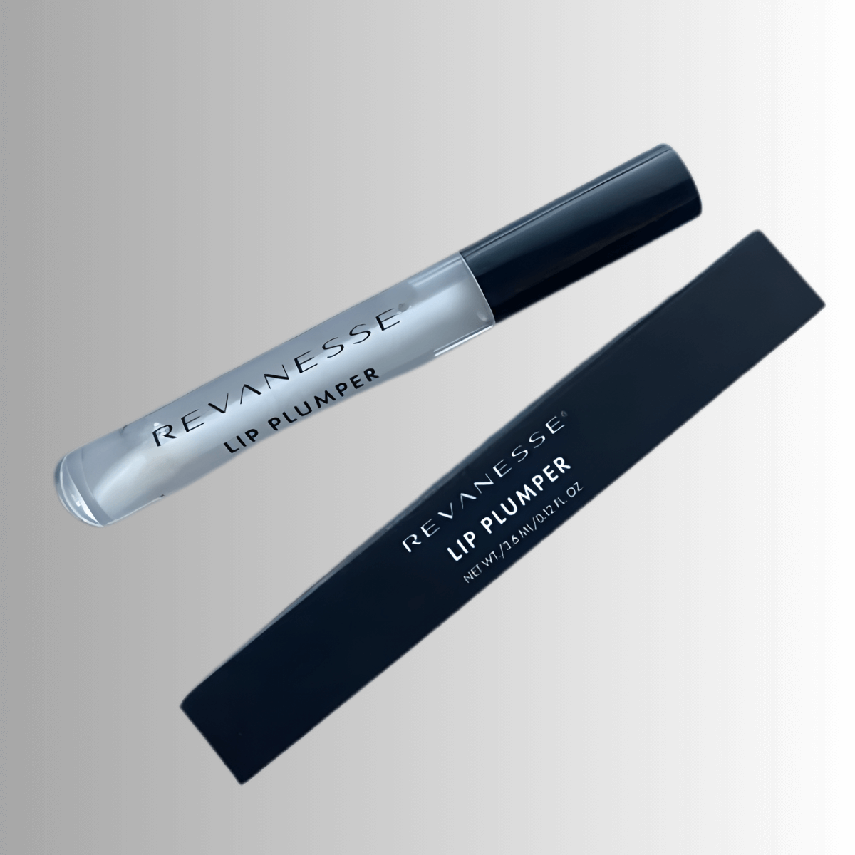 Revanesse Lip Plumper gloss tube and box packaging for instant plumping and hydration