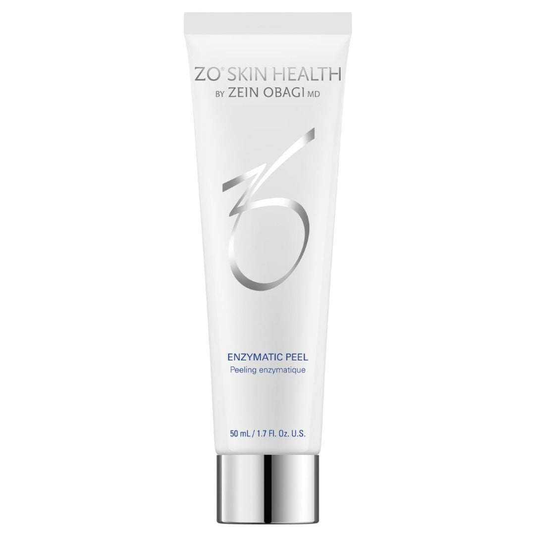 Alt Tag: ZO Enzymatic Peel exfoliating night treatment for smoother texture, revitalizing dull skin and improving visible sun damage