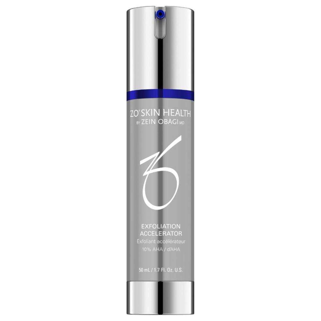 ZO Exfoliation Accelerator – exfoliating serum with glycolic and lactic acid to smooth texture, soothe skin and support renewal