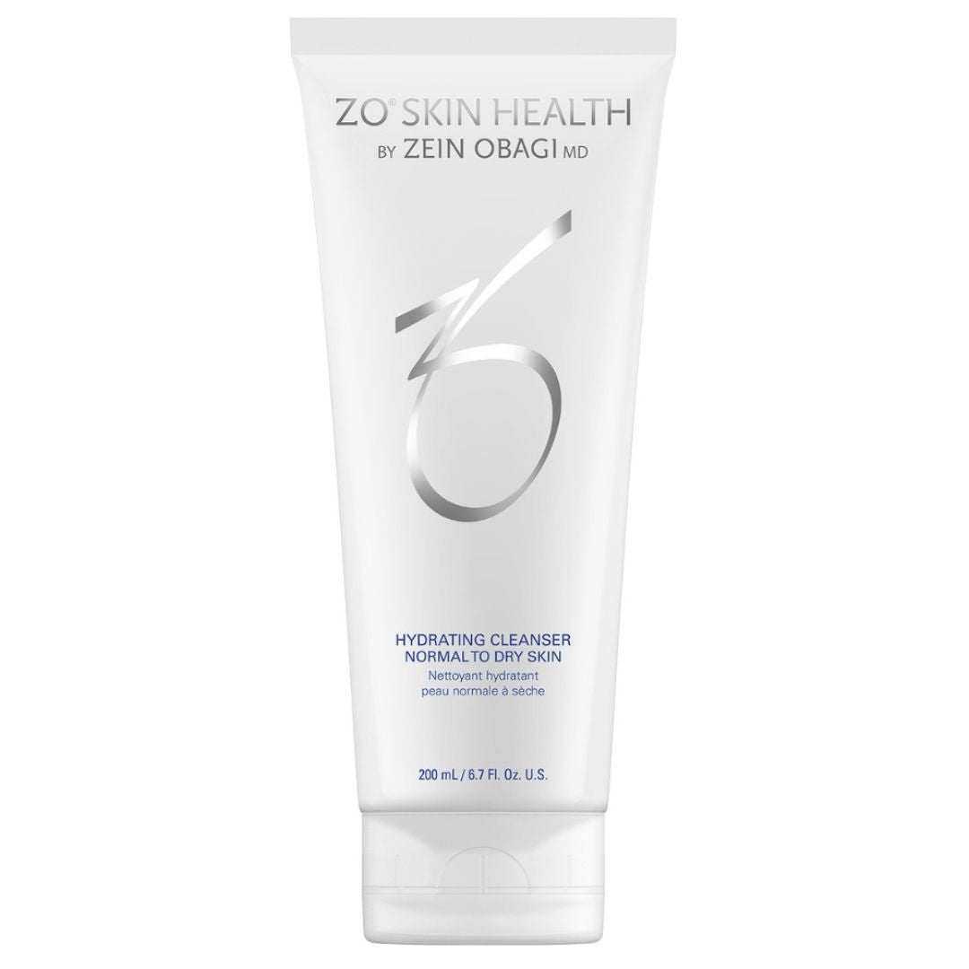 Alt Tag: ZO Hydrating Cleanser Normal to Dry Skin gentle hydrating gel cleanser with panthenol, sodium hyaluronate & glycerin, 200 ml tube