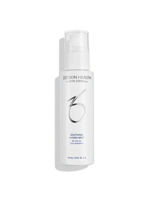 Alt Tag: ZO Soothing Hydro Mist bottle by ZO Skin Health, soothing hydrating facial mist for sensitive skin relief