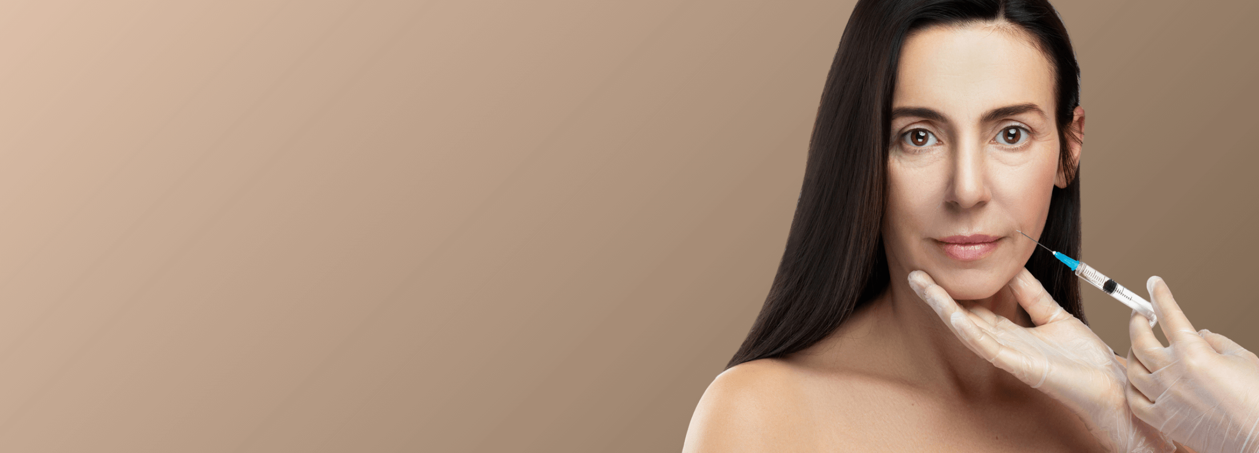 Middle aged woman receiving Radiesse Treatment