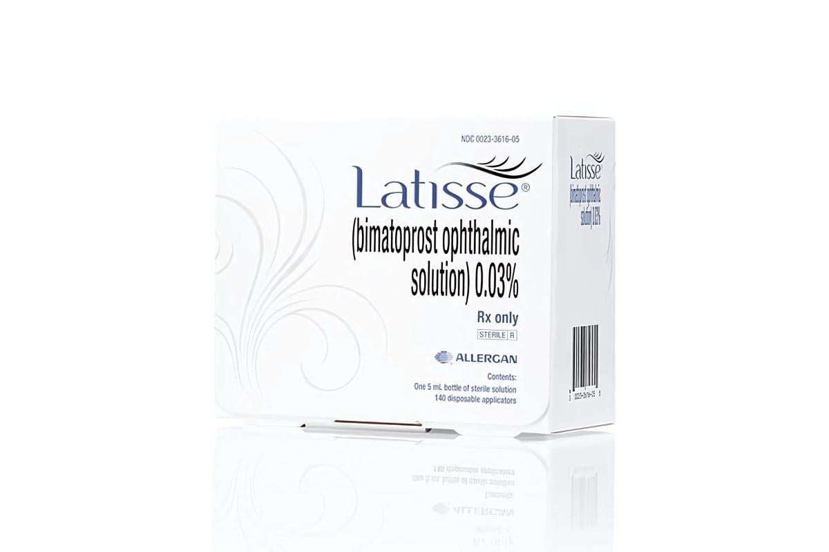 Latisse Eyelash Serum bimatoprost ophthalmic solution 0.03% eyelash growth serum packaging box