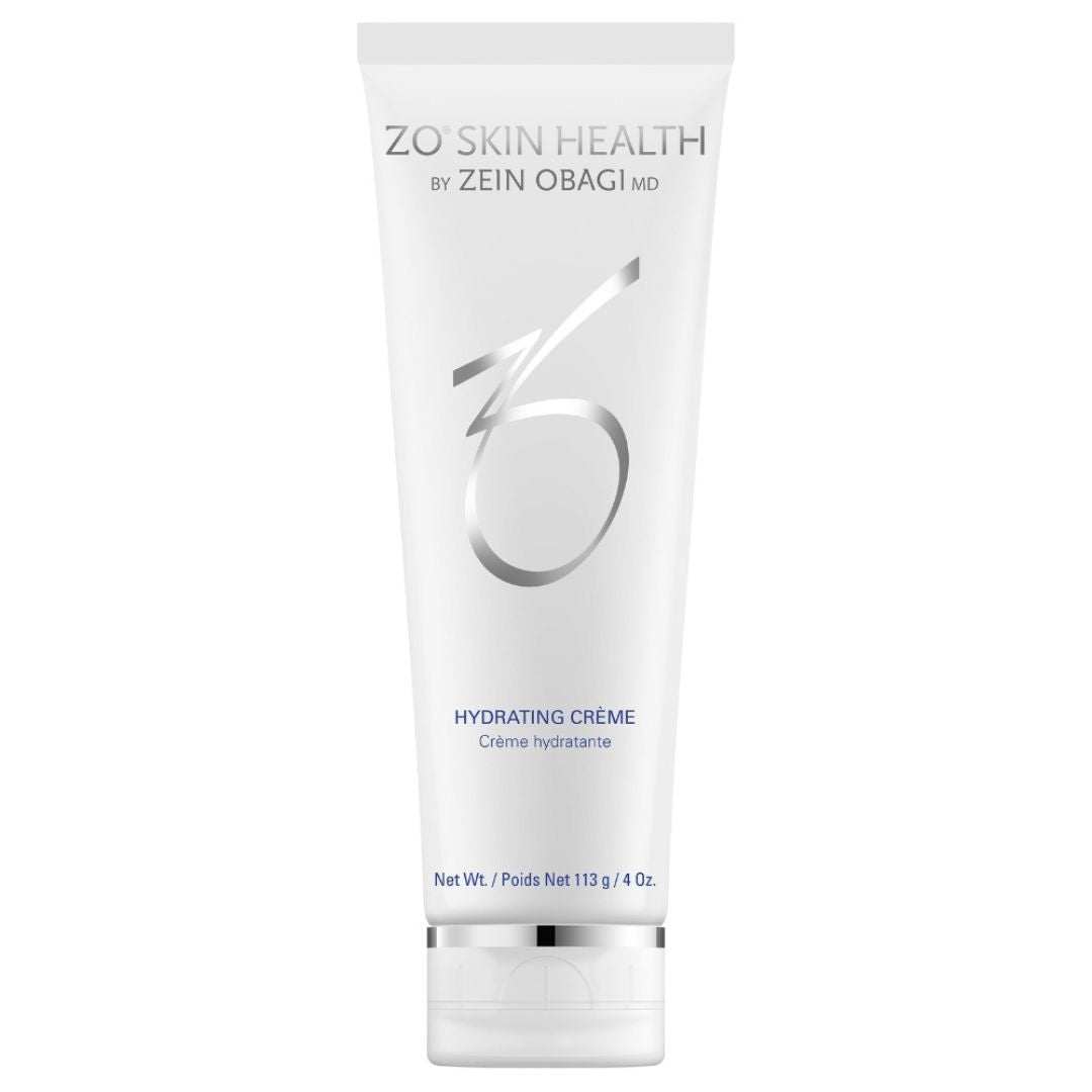 ZO Hydrating Crème tube for moisturizing dry and sensitive skin with ceramides and peptides.