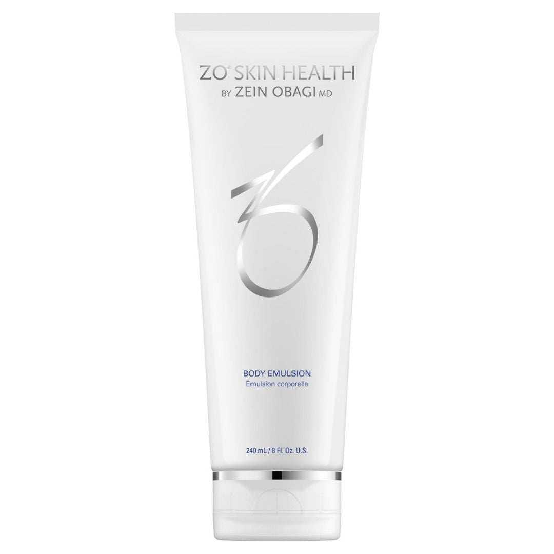 ZO Body Emulsion body lotion tube by ZO Skin Health – smoothing texture, improving tone and hydrating dry rough skin